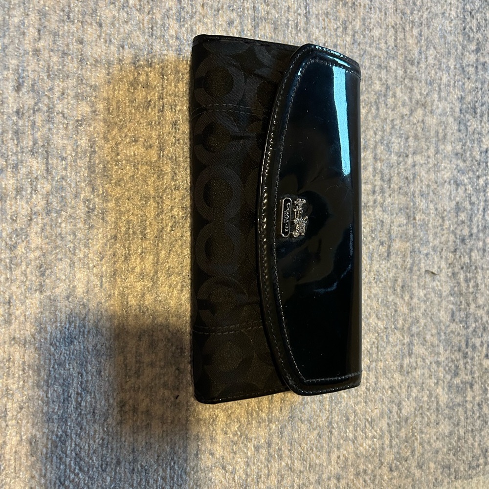 Coach Black Wallet NWOT
